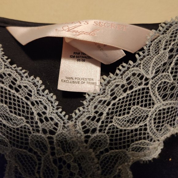 Grey and cream satin lace slip dress - Picture 14 of 14